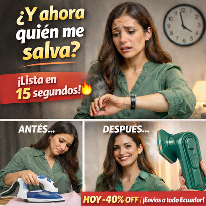 VaporaGo™ Plancha a vapor portátil – ¡HOY 40% OFF! Ropa Impecable en 15 Segundos